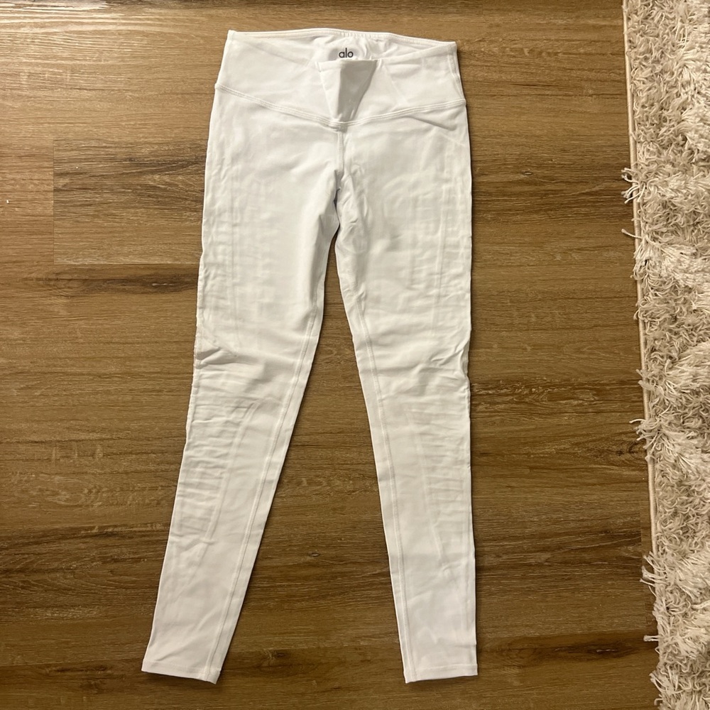 Alo High-Waist White Leggings